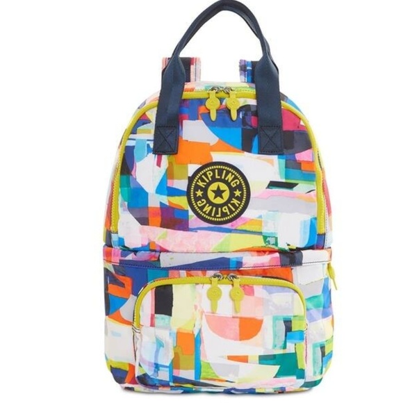 Kipling Multicolor Abstract Backpack - Picture 1 of 8